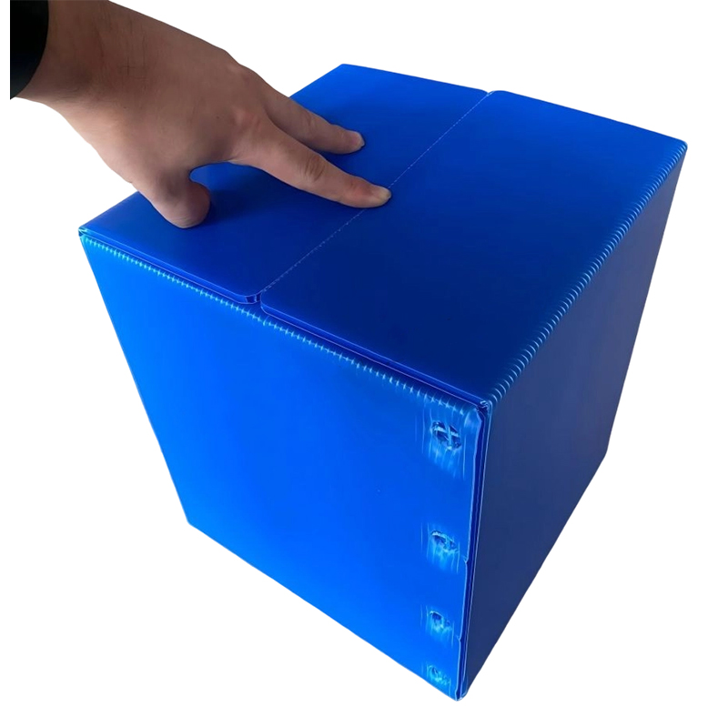 Tempat Penyimpanan Plastik Bergelombang PP Stackable Persegi