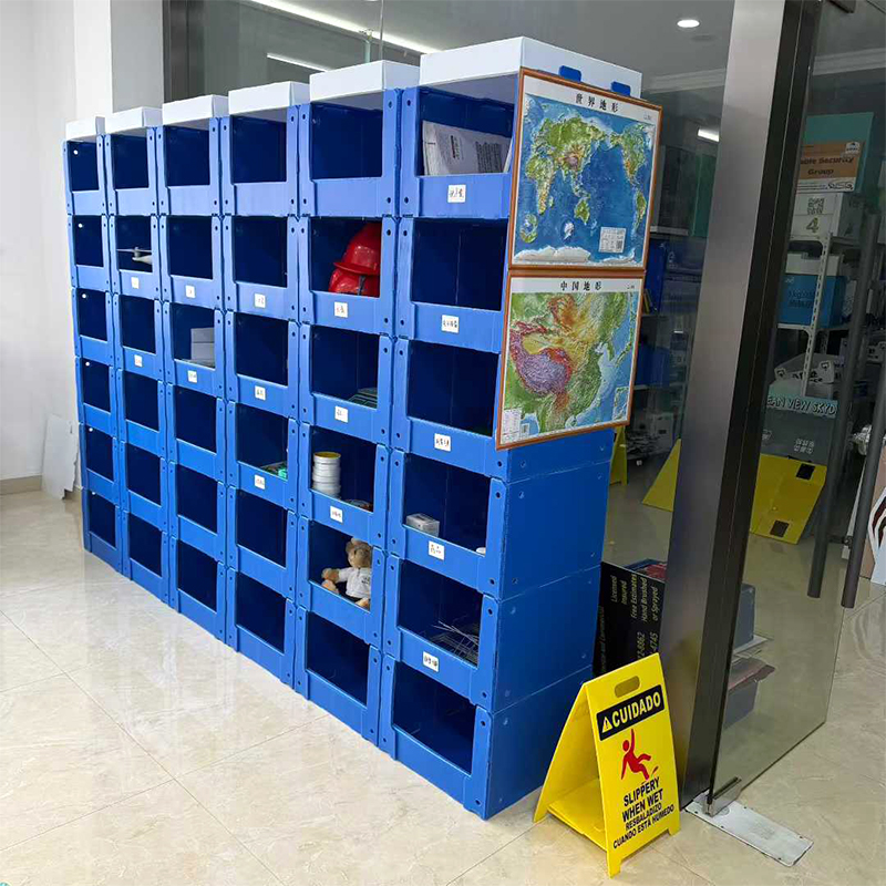 Tempat Penyimpanan Bagian Papan Berongga Correx PP yang Dapat Ditumpuk
