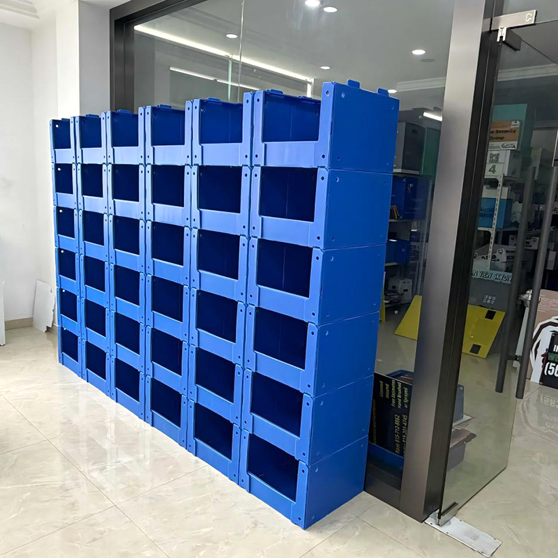 Tempat Penyimpanan Bagian Papan Berongga Correx PP yang Dapat Ditumpuk